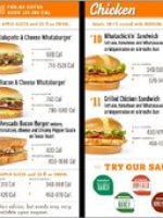 Thumbnail for Whataburger Menu with Picture