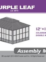 Thumbnail for Purple Leaf Hardtop Gazebo With Lights Manual