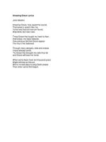 Thumbnail for Amazing Grace Lyrics | John Newton