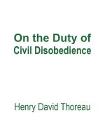 Thumbnail for Civil Disobedience