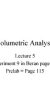 Thumbnail for Experiment 9 A Volumetric Analysis Pre Lab Answers