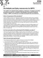 Thumbnail for Dix-Hallpike and Epley manoeuvres for BPPV