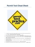 Thumbnail for Dmv Permit Test Cheat Sheet