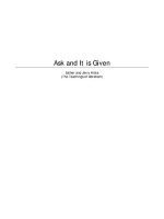 Thumbnail for Ask it is Given