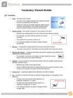 Thumbnail for Element Builder Gizmo Answer Key Voc