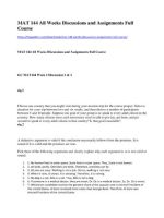 Thumbnail for Mat 144 All Weeks Discussions And Assignments