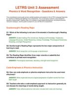 Thumbnail for Letrs Unit 3 Assessment