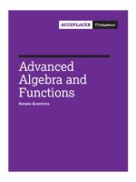 Thumbnail for Advanced Algebra And Functions