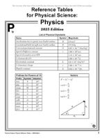 Thumbnail for Reference Tables for Physical Science