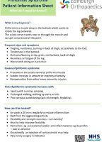 Thumbnail for Piriformis Syndrome Patient Information Sheet