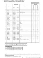 Thumbnail for Service Parts List of AC - Outdoor Unit