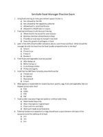 Thumbnail for Servsafe Food Manager Practice Exam