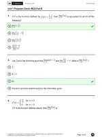 Thumbnail for AP Calculus AB Scoring Guide Unit 1 Progress Check: MCQ