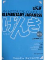 Thumbnail for Answer key for Genki