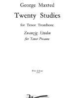 Thumbnail for George Maxted 20 Studies For Tenor Trombone
