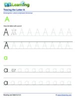 Thumbnail for Tracing Letters Worksheet