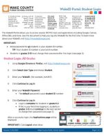 Thumbnail for WCPSS Login Instructions: WakeID Portal for Students (Grades K-13)