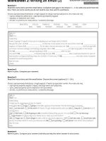 Thumbnail for Worksheet 2: Writing an email with Gaps