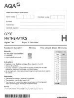 Thumbnail for Y11 Maths Higher Mock Feb18 Answers